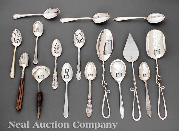 A Group of Sterling Silver Serving