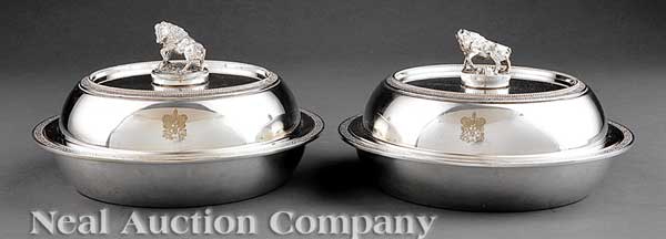 A Pair of Antique Gorham Silverplate