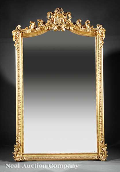 A Louis XV Style Giltwood Overmantel 141acd