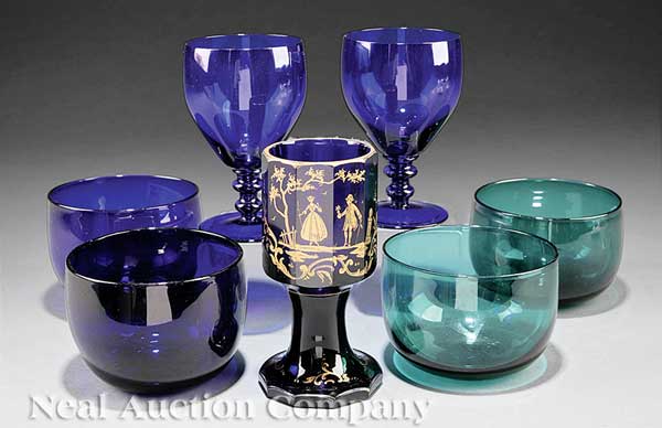 A Good Group of Bristol Glass Objects 141adf