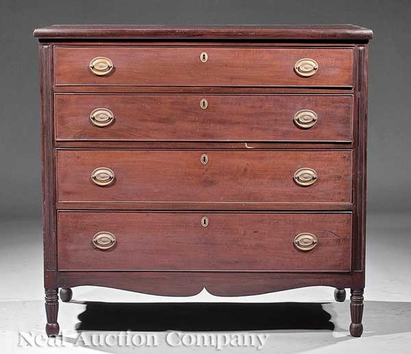 An American Federal Mahogany Chest