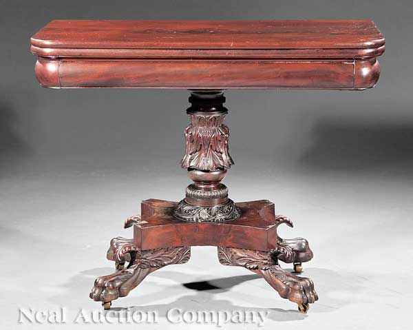 An American Classical Carved Mahogany 141b11