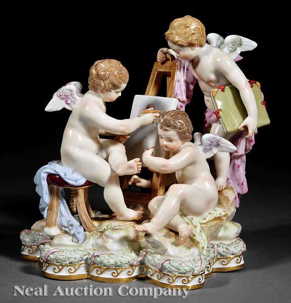 A Meissen Porcelain Polychrome 141b24