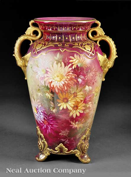 A Monumental Royal Bonn Porcelain Vase