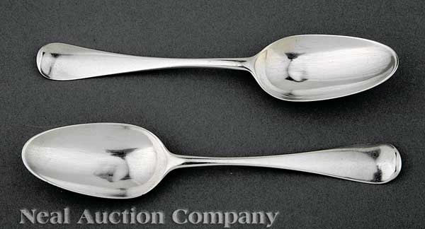 A Pair of George II Crested Sterling 141b5e