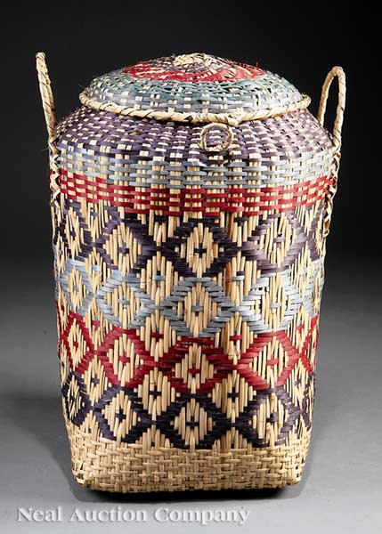 A Vintage Choctaw Lidded Storage