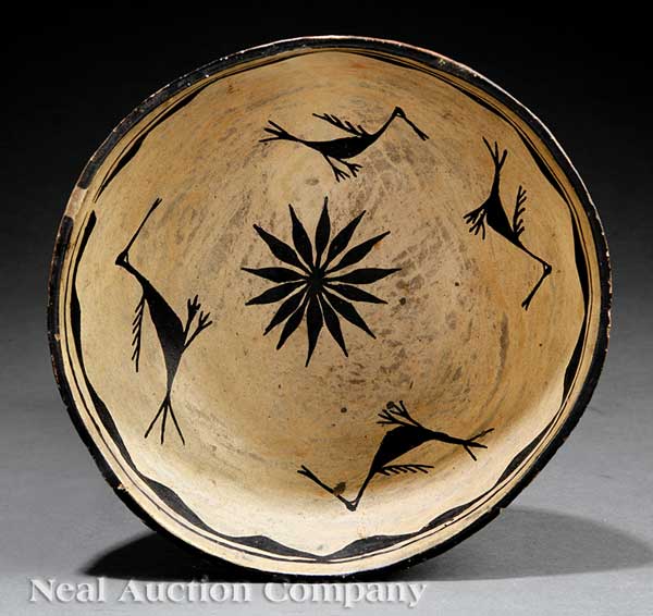 A Southwest Pottery Bowl interior with