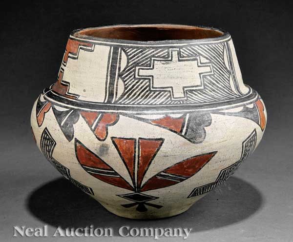 A Southwest Polychrome Pottery Jar possibly