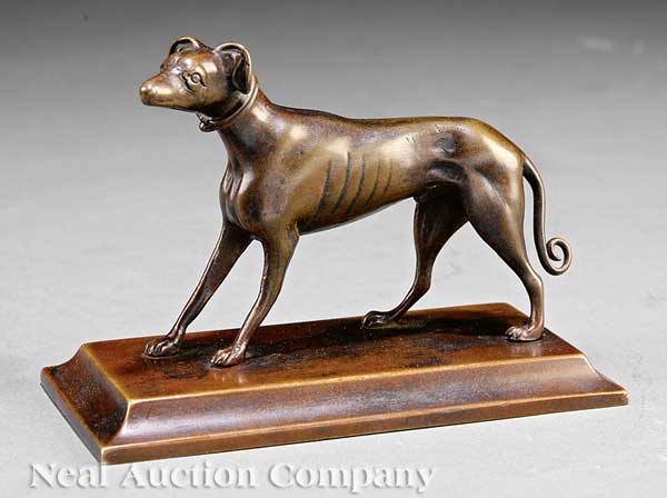 A Continental Bronze of a Whippet 141bbc