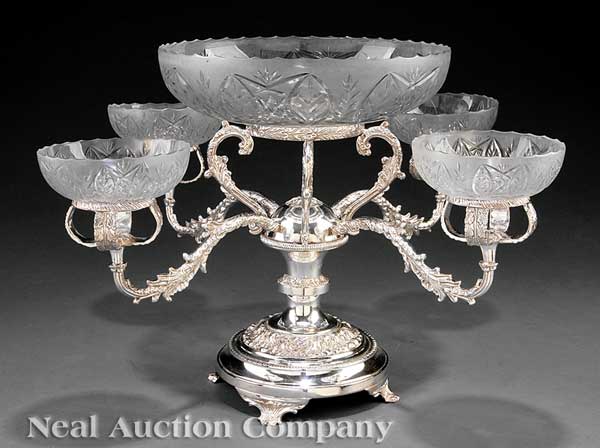 A Decorative Silverplate Epergne 141bc7