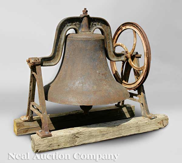 An American Cast Iron School Bell