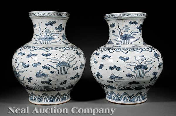 A Pair of Chinese Ming Style Blue 141c58