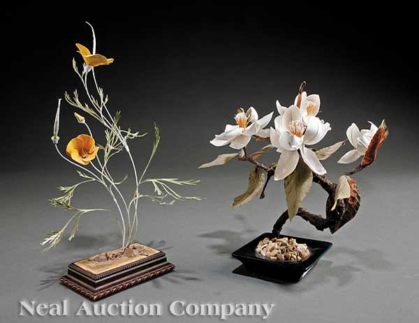 A Joey Bonhage Painted Metal Wildflower