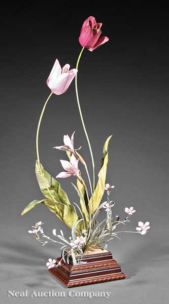 A Joey Bonhage Painted Metal Tulip 141c73