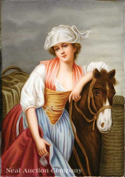 A Fine German Porcelain Plaque