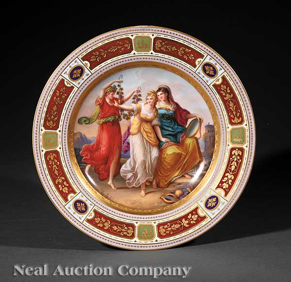 A Royal Vienna Porcelain Cabinet Plate