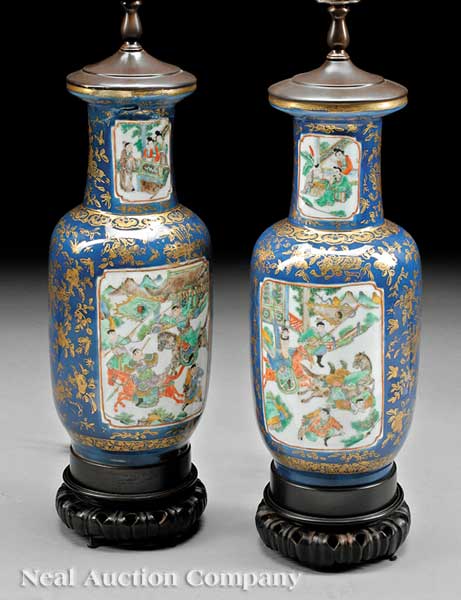 A Pair of Chinese Famille Verte