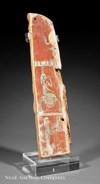 An Antique Egyptian Painted Wood 141cc9