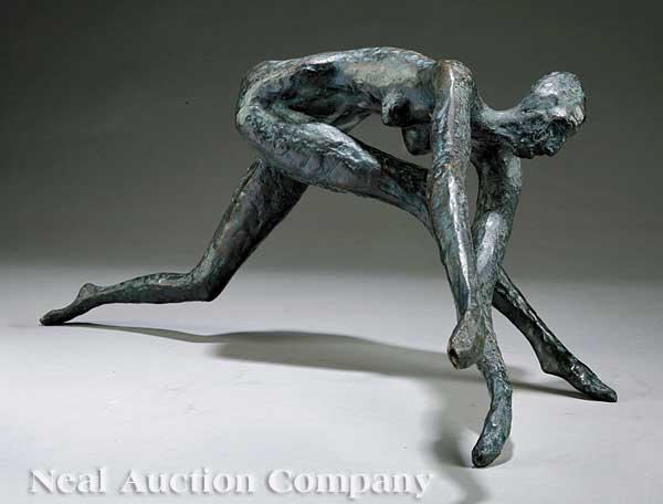 An American Bronze of a Nude Acrobat 141d22