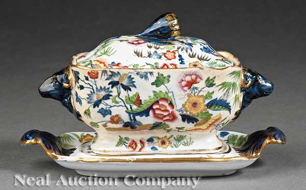 An English Ironstone Covered Sauce 141d3d