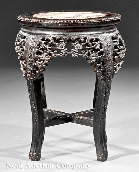 A Chinese Carved Hardwood Stand 141d61