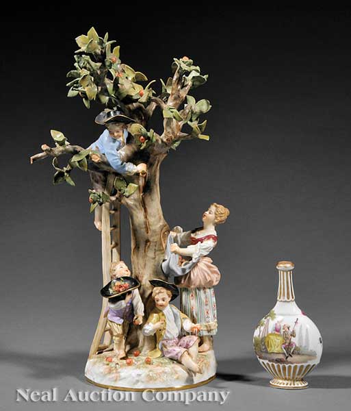 A Meissen Porcelain Apple Harvest  141eb3