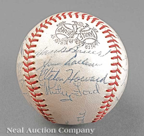 A 1956 New York Yankees Team Signed 141eee