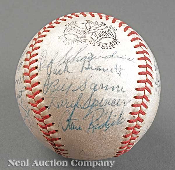 A 1956 New York Giants Team Signed