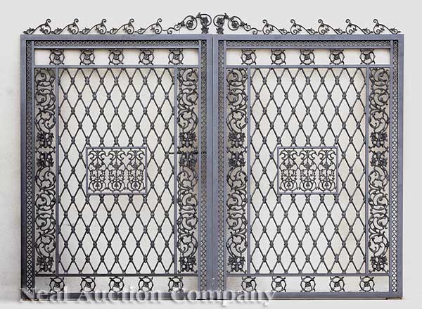 A Pair of Ornamental Cast Iron