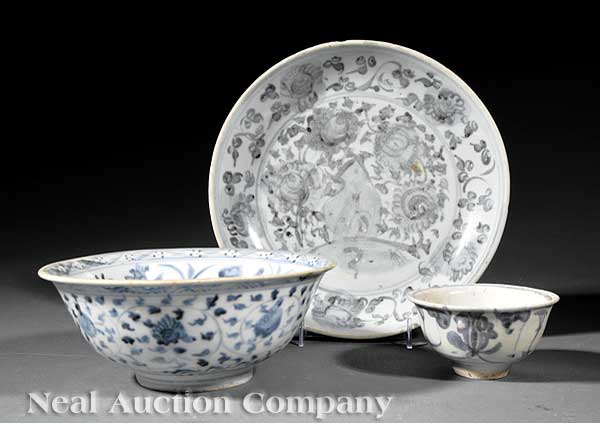 A Group of Three Antique Chinese