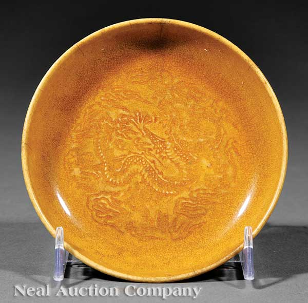 An Antique Chinese Amber Glazed
