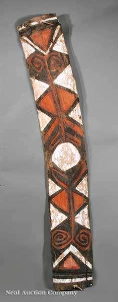 A Telefomin Carved and Painted Wood