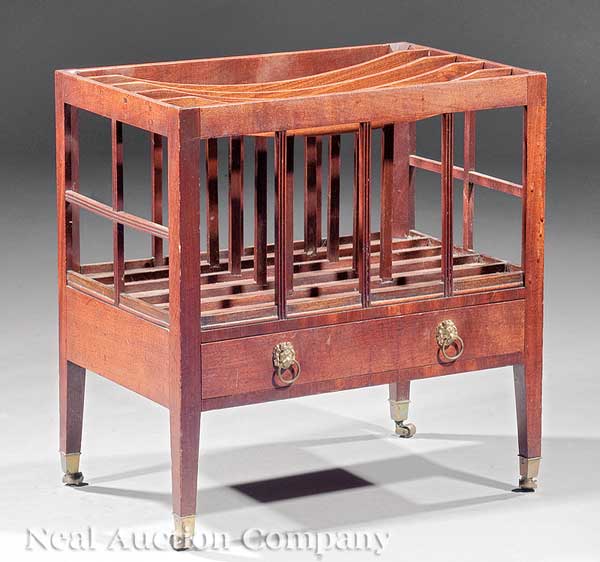 A George III Mahogany Canterbury