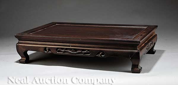 A Chinese Carved Hardwood Rectangular 141f1b