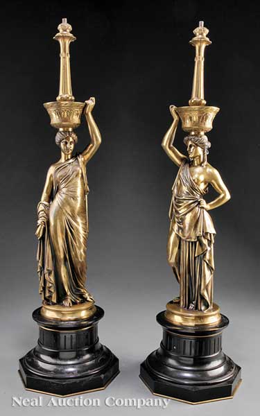 A Pair of French Gilt Bronze Figural 141f24