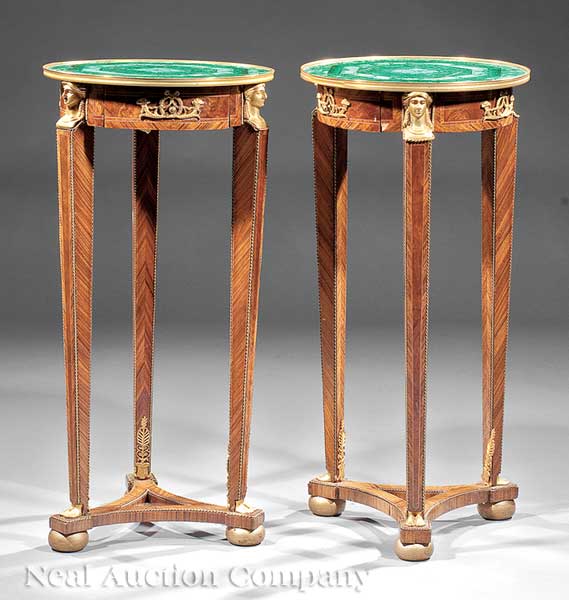 A Pair of Empire Style Gilt Bronze Mounted 141fca