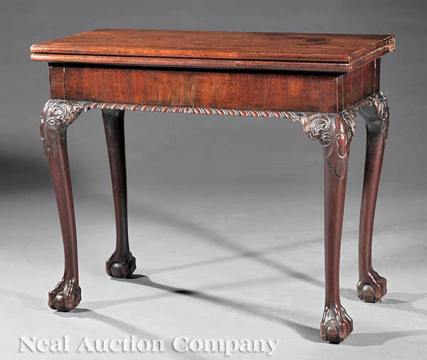 A George III Carved Mahogany Games 141fce