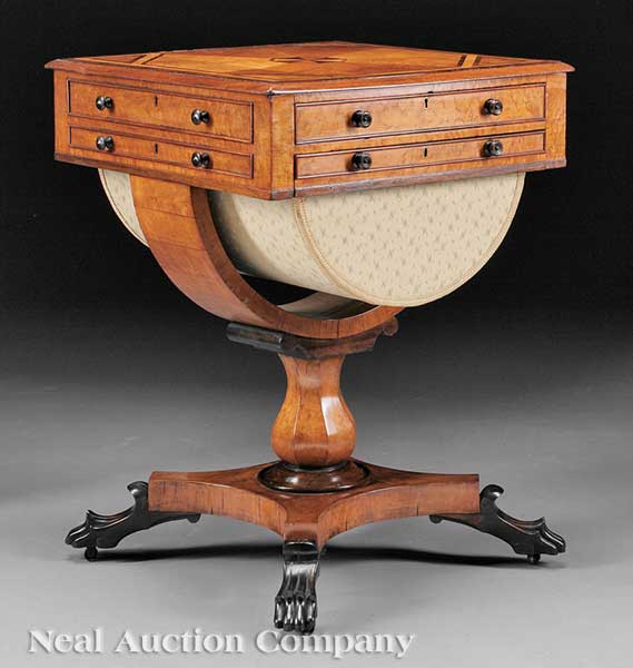 A Regency Inlaid Maple and Rosewood 141ff5