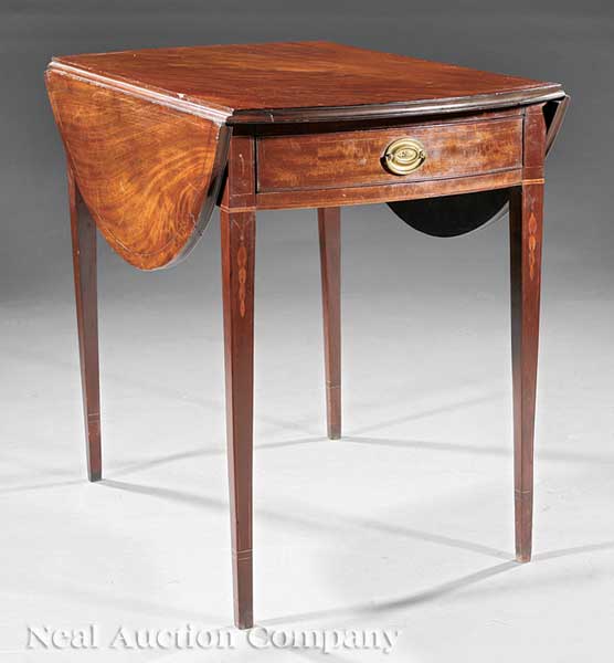 An American Federal Inlaid Mahogany 142025