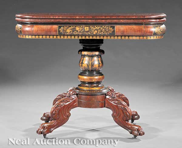 An American Classical Carved Mahogany 142037