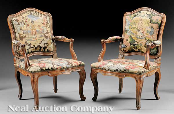 A Good Pair of Louis XV Carved