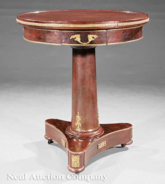 An Antique Empire-Style Mahogany and