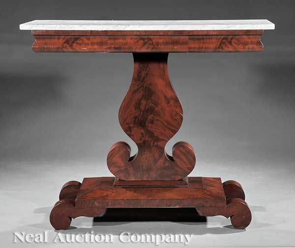 An American Classical Carved Mahogany 14207b