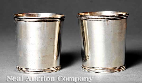 A Pair of American Coin Silver Julep