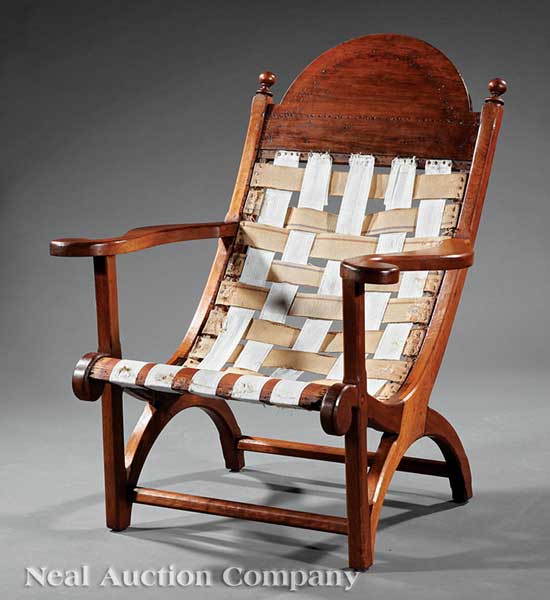 A Southern Walnut Campeachy Chair