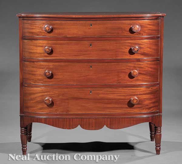 An American Sheraton Mahogany Bowfront 142094