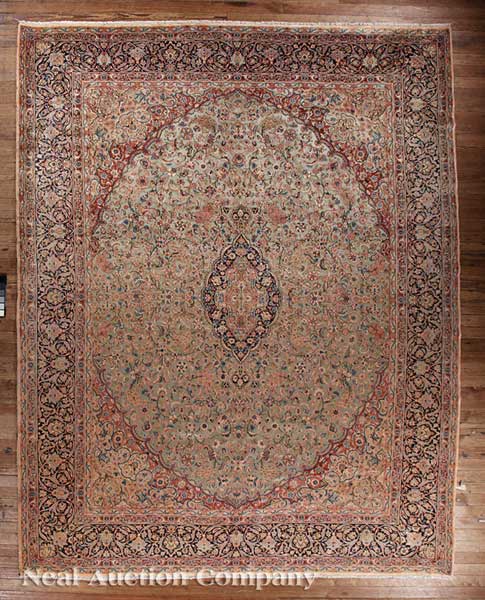 A Fine Persian Lavar Kerman Carpet