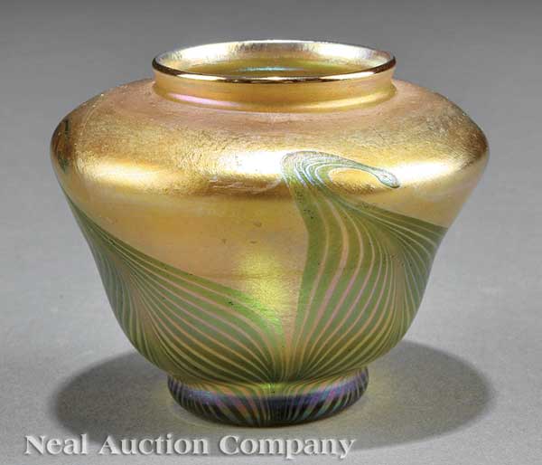 A Tiffany Favrile Glass Vase 1905 1420c2