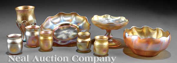 A Group of Tiffany Favrile Glass 1420c3