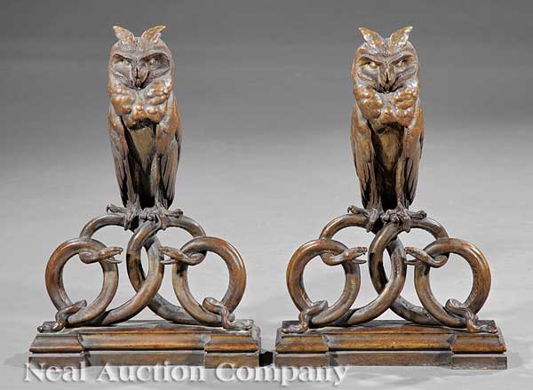 A Fine Pair of French Art Deco Bronze